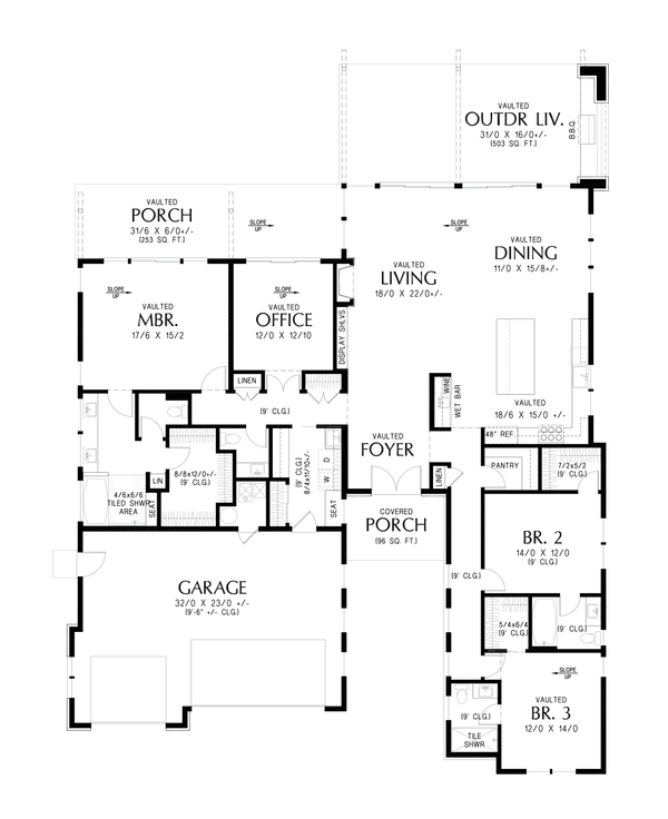 Contemporary Floor Plan - Other Floor Plan #48-1196