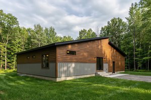 Exterior - Rear Elevation for Contemporary House Plan #1084-5 - 3 bed, 3 bath