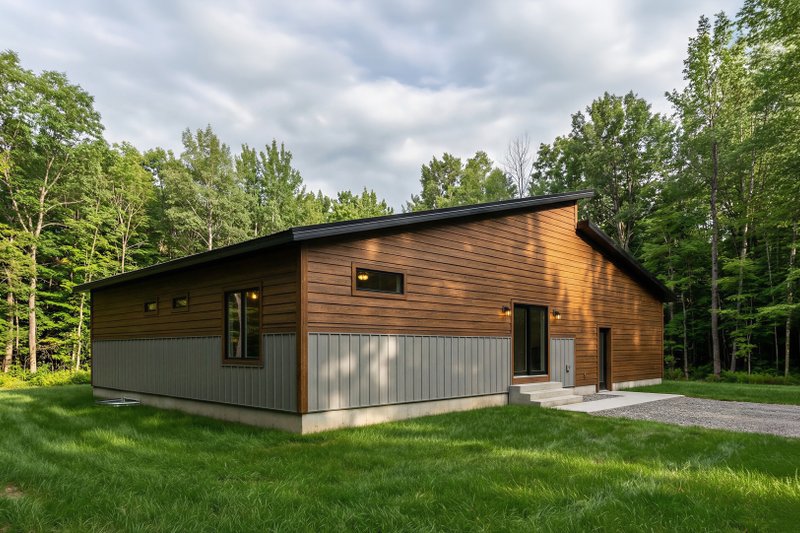 Architectural House Design - Exterior - Rear Elevation for Contemporary House Plan #1084-5 - 3 bed, 3 bath