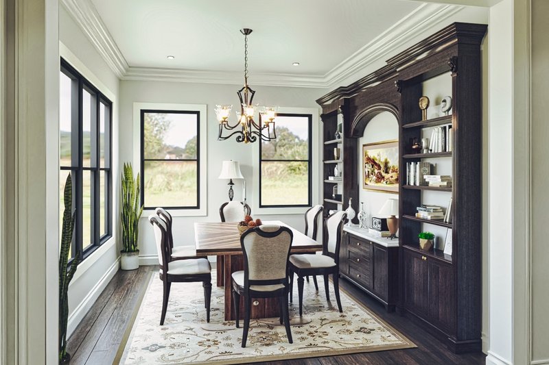 Architectural House Design - Interior - Dining Room for Farmhouse House Plan #54-588 - 3 bed, 2.5 bath