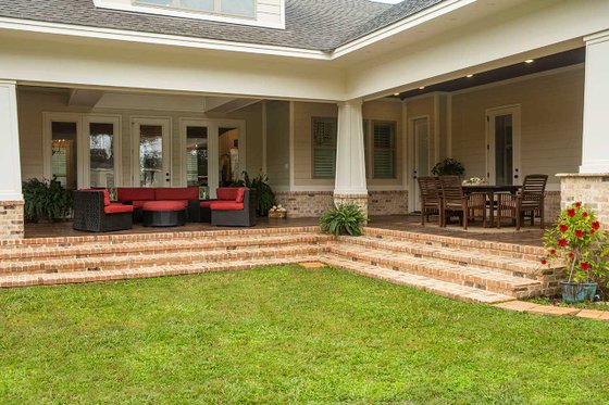 Exterior - Covered Porch for Prairie House Plan #930-463 - 3 bed, 3.5 bath