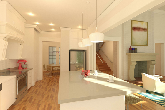 Interior - Kitchen for Modern House Plan #926-6 - 3 bed, 3.5 bath