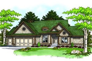 Traditional Exterior - Front Elevation Plan #70-356