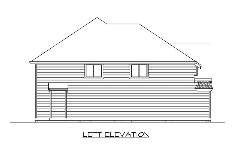 House Plan Design - Exterior - Other Elevation 1 for Traditional House Plan #132-136 - 3 bed, 2.5 bath