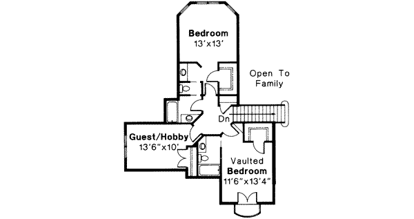 Dream House Plan - Floor Plan - Upper Floor Plan #124-266
