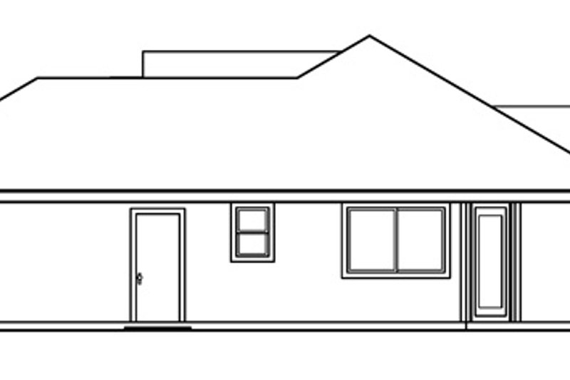 Home Plan - Exterior - Other Elevation 1 for Modern House Plan #124-478 - 3 bed, 2 bath