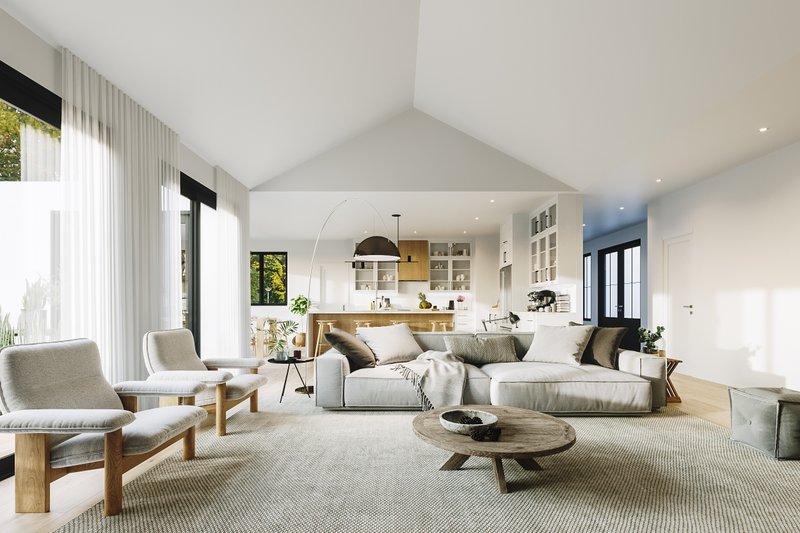 Home Plan - Interior - Family Room 3 for Farmhouse House Plan #23-2769 - 3 bed, 2 bath