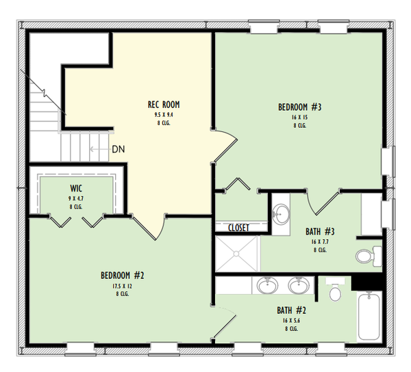 Farmhouse Floor Plan - Upper Floor Plan #1092-17