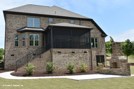 Exterior - Rear Elevation for Traditional House Plan #929-612 - 4 bed, 3.5 bath