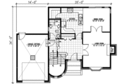 European Style House Plan - 3 Beds 1.5 Baths 1610 Sq/Ft Plan #138-146 