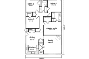 Cottage Style House Plan - 4 Beds 2 Baths 1446 Sq/Ft Plan #84-105 