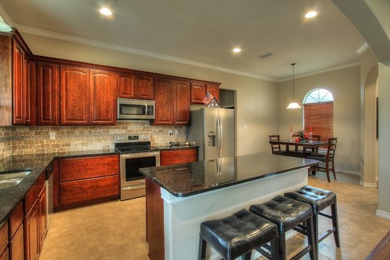 Interior - Kitchen for European House Plan #430-42 - 3 bed, 2 bath