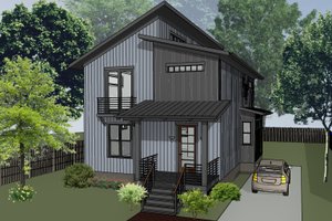 Modern Exterior - Front Elevation Plan #79-366
