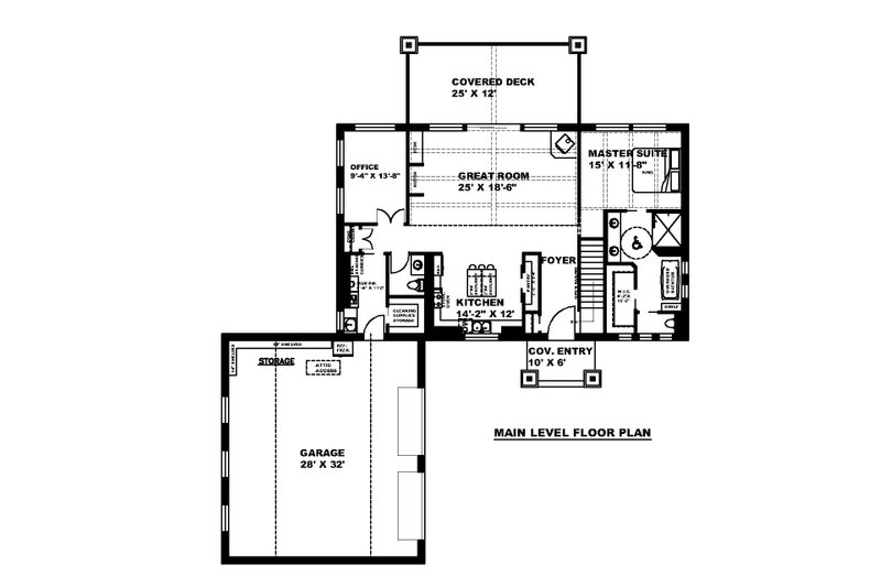 House Plan Design - Floor Plan - Main Floor for Farmhouse House Plan #117-958 - 4 bed, 2.5 bath