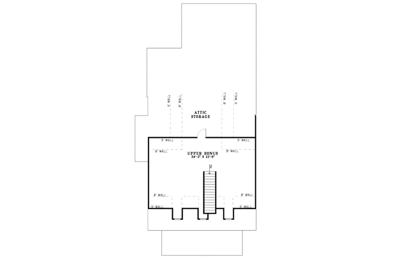 Home Plan - Floor Plan - Other Floor for Farmhouse House Plan #17-418 - 3 bed, 2 bath