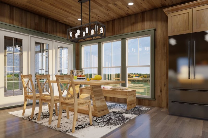 House Blueprint - Interior - Dining Room for Country House Plan #17-3450 - 3 bed, 2 bath
