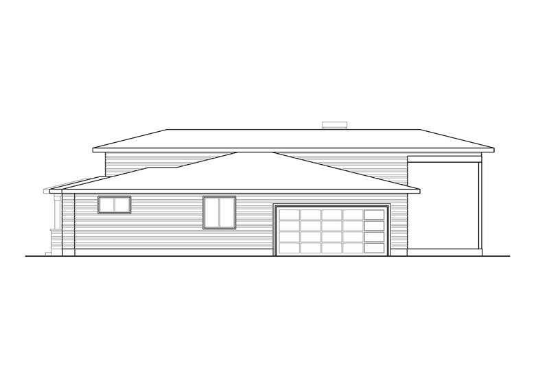 House Plan Design - Exterior - Other Elevation 1 for Prairie House Plan #124-1344 - 3 bed, 2.5 bath