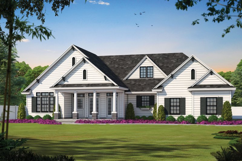 Home Plan - Craftsman Exterior - Front Elevation Plan #20-164