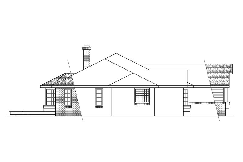 Home Plan - Exterior - Other Elevation for Traditional House Plan #124-177 - 3 bed, 2.5 bath