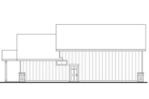 Exterior - Rear Elevation for Craftsman House Plan #124-1071 - 1 bed, 1 bath