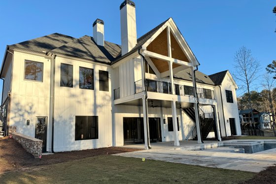 Exterior - Rear Elevation for Craftsman House Plan #437-131 - 3 bed, 2 bath