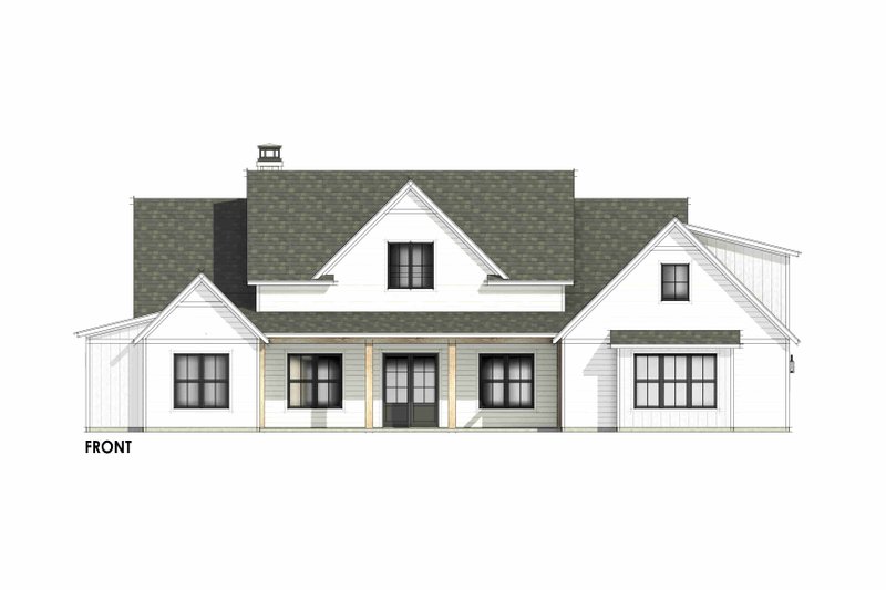 Home Plan - Exterior - Front Elevation 7 for Farmhouse House Plan #1096-214 - 4 bed, 3.5 bath