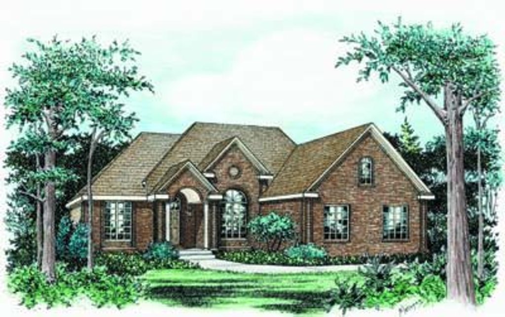 European Style House Plan - 3 Beds 2 Baths 1995 Sq/Ft Plan #20-661 ...