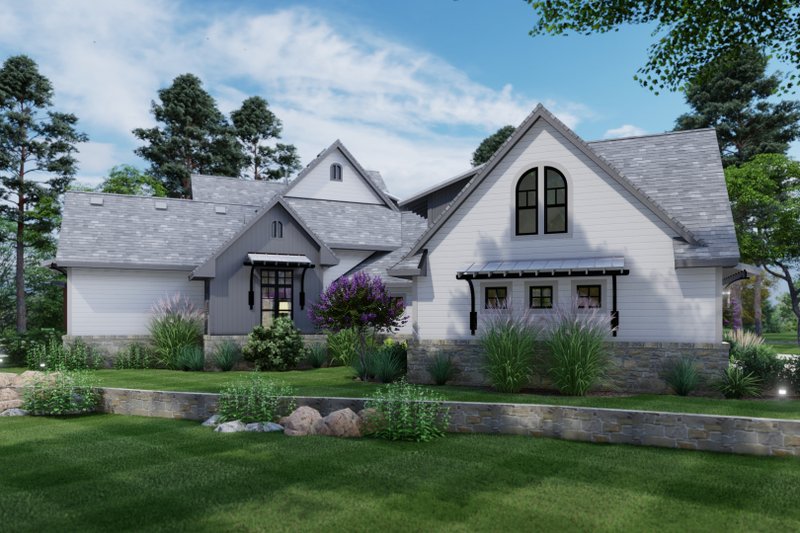 Dream House Plan - Exterior - Rear Elevation 4 for Farmhouse House Plan #120-195 - 3 bed, 2.5 bath
