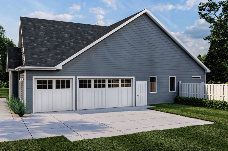 House Blueprint - Exterior - Other Elevation 2 for Cottage House Plan #455-110 - 3 bed, 2.5 bath