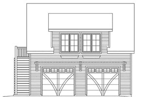 Exterior - Front Elevation 4 for Country House Plan #22-602, 0 bath