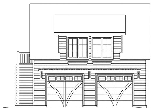 Exterior - Front Elevation 4 for Country House Plan #22-602, 0 bath