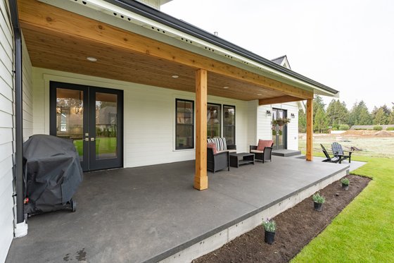Exterior - Rear Elevation 3 for Farmhouse House Plan #1070-42 - 4 bed, 3.5 bath