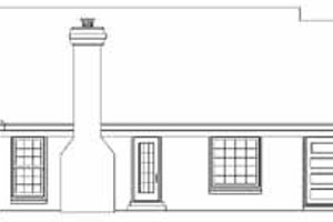Exterior - Rear Elevation 1 for Southern House Plan #81-1019 - 4 bed, 2 bath