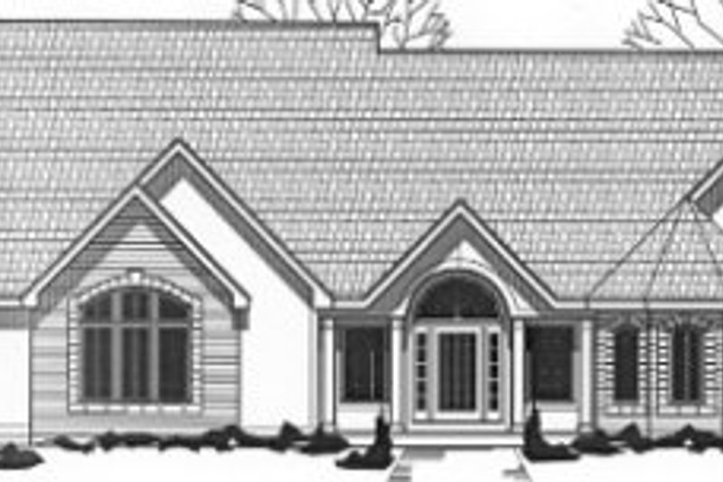 Exterior - Front Elevation 2 for Traditional House Plan #67-832 - 3 bed, 2 bath