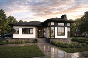 Modern Exterior - Front Elevation Plan #928-394