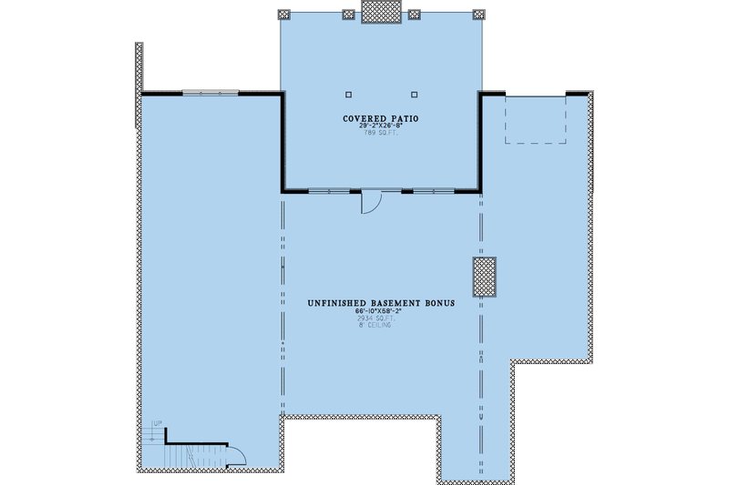 Dream House Plan - Floor Plan - Lower Floor for Craftsman House Plan #923-364 - 3 bed, 3.5 bath
