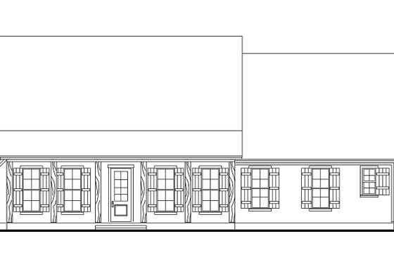 Exterior - Front Elevation 3 for Cottage House Plan #406-9662 - 3 bed, 2 bath
