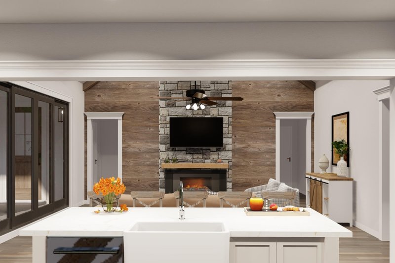Architectural House Design - Interior - Kitchen for Farmhouse House Plan #923-365 - 4 bed, 3.5 bath