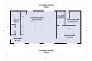 Barndominium Style House Plan - 1 Beds 1.5 Baths 1325 Sq/Ft Plan #1107-13 