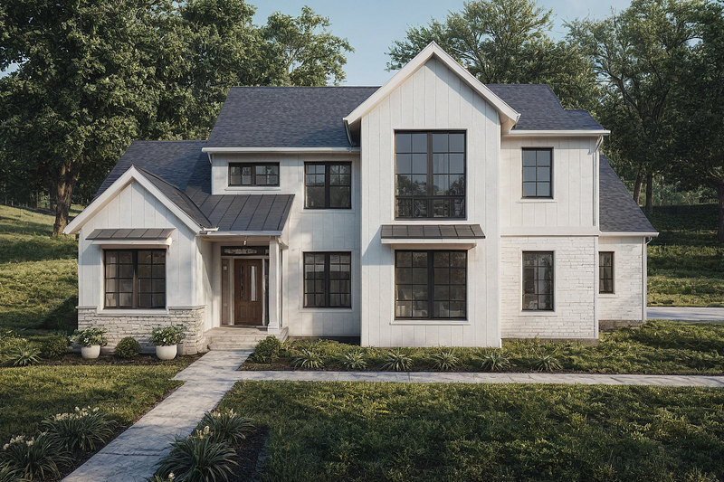 Farmhouse Style House Plan - 4 Beds 3 Baths 2409 Sq/Ft Plan #1109-20 Photo