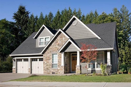 Front View - 2300 square foot Traditional home