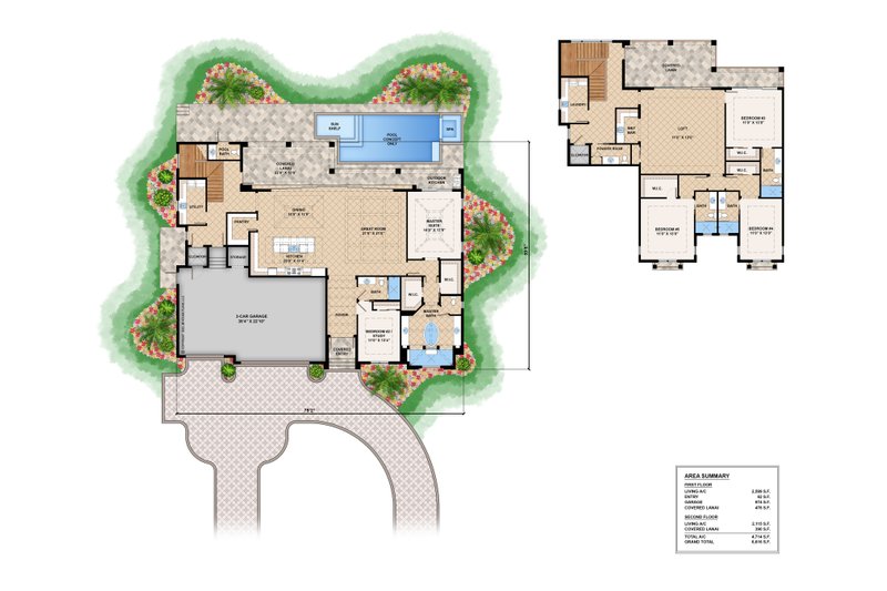 Dream House Plan - Floor Plan - Other Floor for Beach House Plan #1083-11 - 5 bed, 6 bath