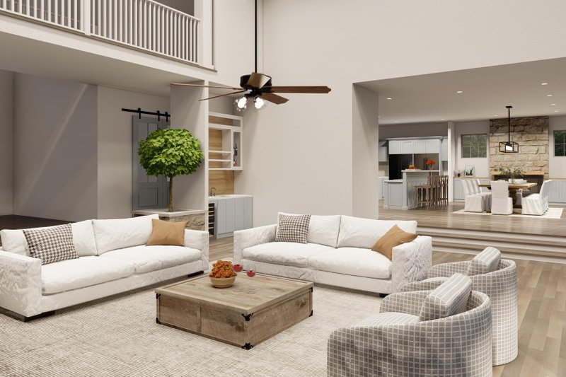 Dream House Plan - Interior - Family Room 4 for Farmhouse House Plan #923-377 - 4 bed, 3.5 bath
