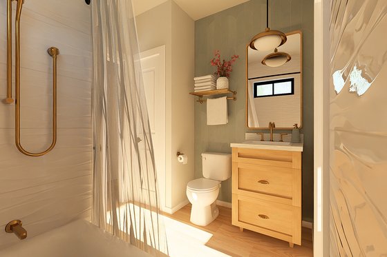 Interior - Bathroom for Farmhouse House Plan #126-236 - 2 bed, 2 bath