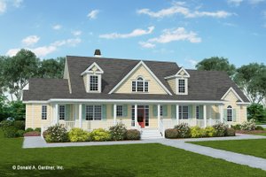 Country Exterior - Front Elevation Plan #929-535