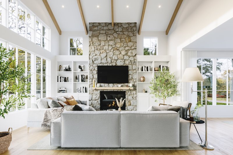 House Design - Interior - Family Room 1 for Country House Plan #23-2791 - 4 bed, 2.5 bath