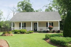 Cottage Exterior - Front Elevation Plan #44-114