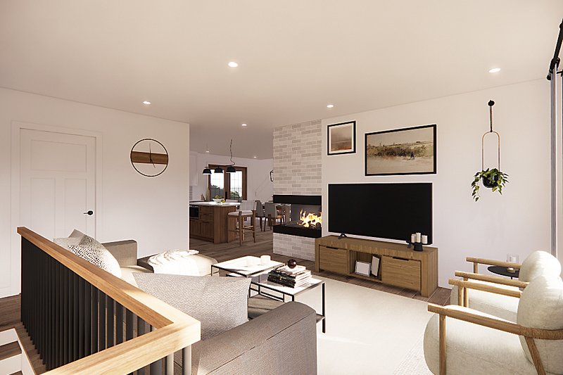 Home Plan - Interior - Family Room 2 for Country House Plan #23-2463 - 3 bed, 2 bath