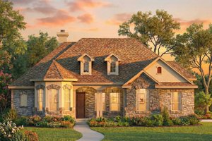 Architectural House Design - Traditional Exterior - Front Elevation Plan #80-114