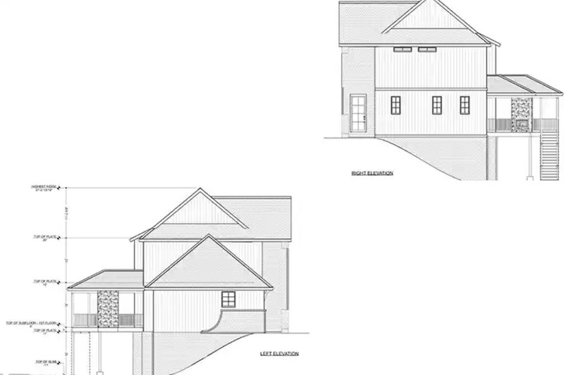 House Blueprint - Exterior - Other Elevation 2 for Tudor House Plan #1116-41 - 5 bed, 6.5 bath